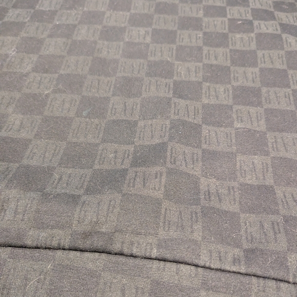 Black GAP hoodie - large - slightly cropped soft hooded sweatshirt - Checkered - Picture 6 of 10